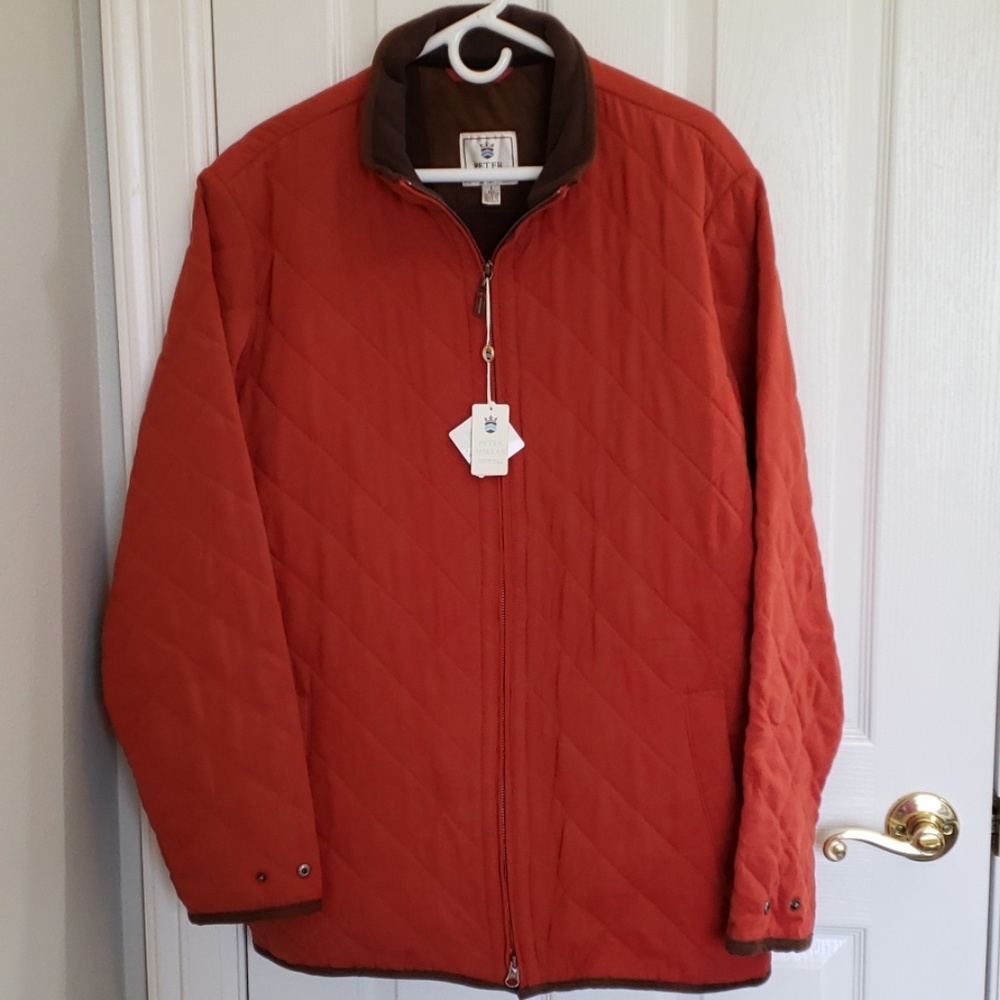 Peter Millar Jacket size large mens Rust
